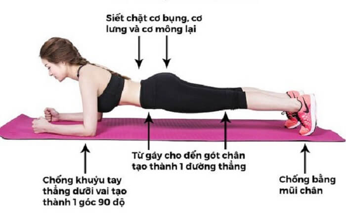 Tập Plank đúng tư thế